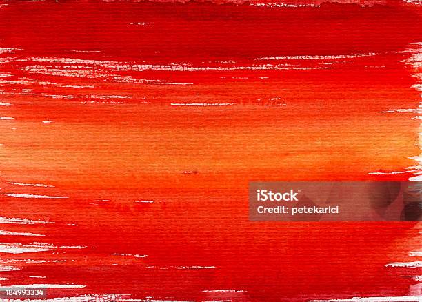 Orange Aquarell Hintergrund Stock Vektor Art und mehr Bilder von Abstrakt - Abstrakt, Acrylmalerei, Aquarell