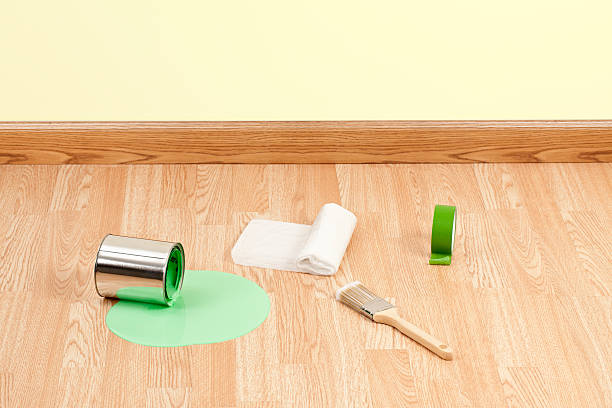 istock Painting Supplies and Spill 184993425