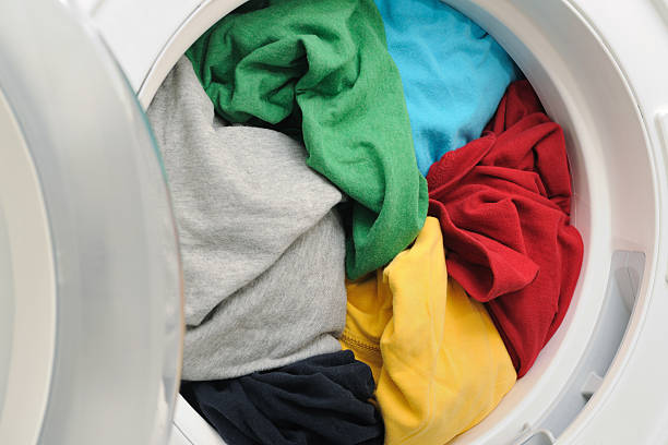 istock Washing Machine / Dryer full of clothes (XXXL) 184993591