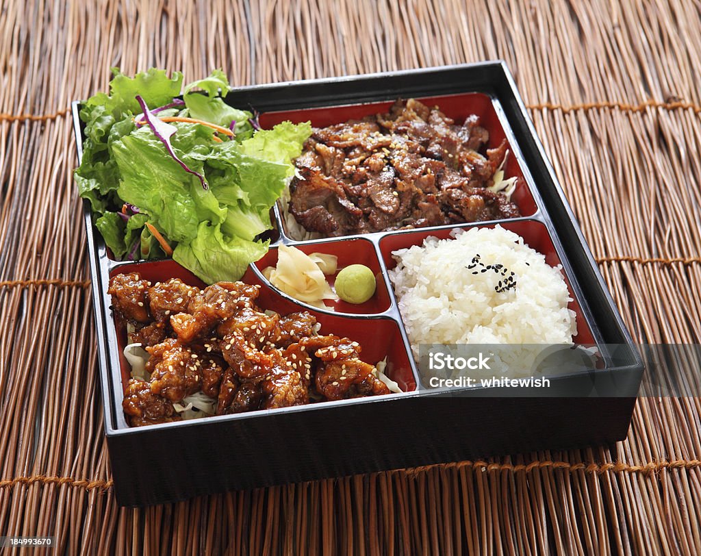 Bœuf Teriyaki Bento - Photo de Plateau à compartiments libre de droits