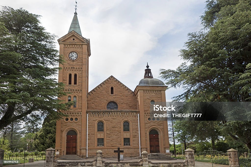 Dutch Reformed Church in Ficksburg Dutch Reformed Church in Ficksburg, South Africa, built from sandstone in 1907, in honour of the Boers that has died in the Anglo-Boer war. Building Exterior Stock Photo