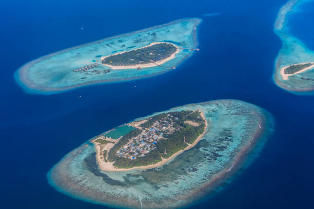 istock Aerial view of a  small islands. Maldives 1849938606
