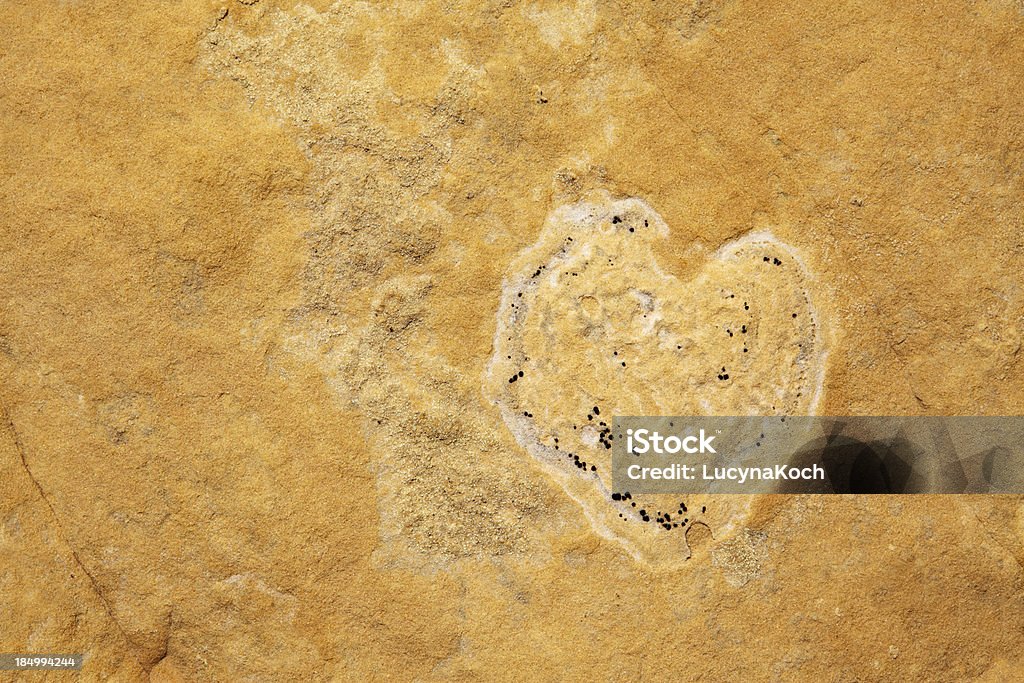 Herz -Aufdruck auf dem rock - Lizenzfrei Abstrakt Stock-Foto