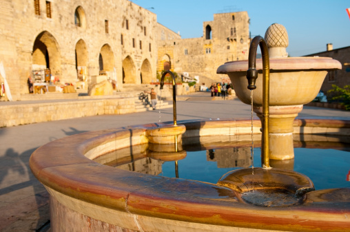 Water fountain in Deir al-Qamar, Lebanon
