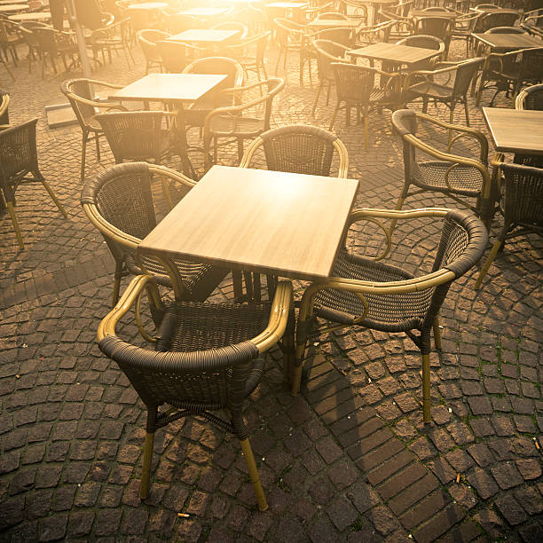 istock Tables And Chairs In A Pub, Square, Amsterdam 184994602
