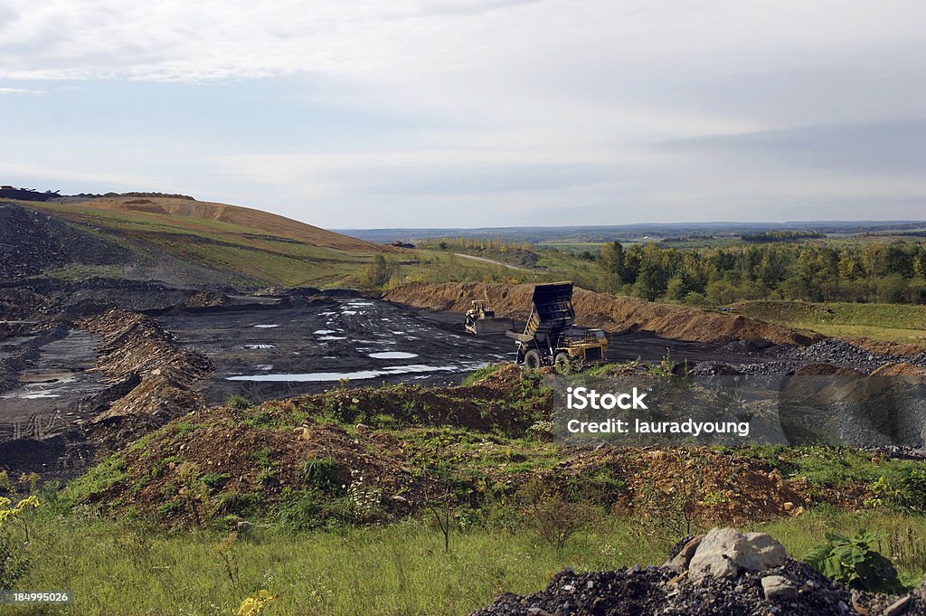 Strip mines de charbon, en Pennsylvanie - Photo de Charbon libre de droits