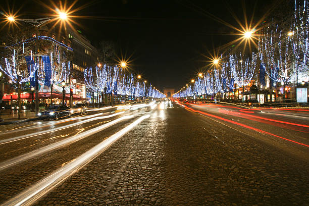 istock Champs Elysees in Paris at night 184995676