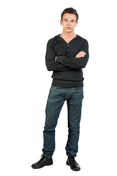 istock Portrait of a smiling young man on white 184995740