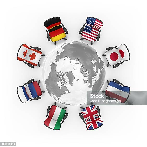 G8 — стоковые фотографии и другие картинки Обсуждение - Обсуждение, Французский флаг, G8