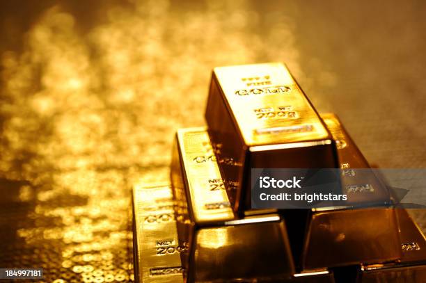 Stack Of Gold Bars Stock Photo - Download Image Now - Ingot, Gold - Metal, Gold Colored