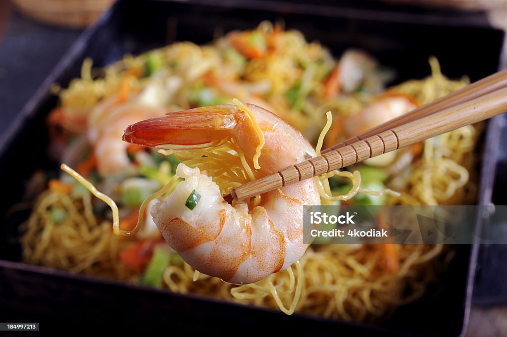 Krevette - Lizenzfrei Asiatische Nudeln Stock-Foto