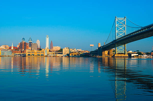 istock Philadelphia skyline and Ben Franklin Bridge 184997237