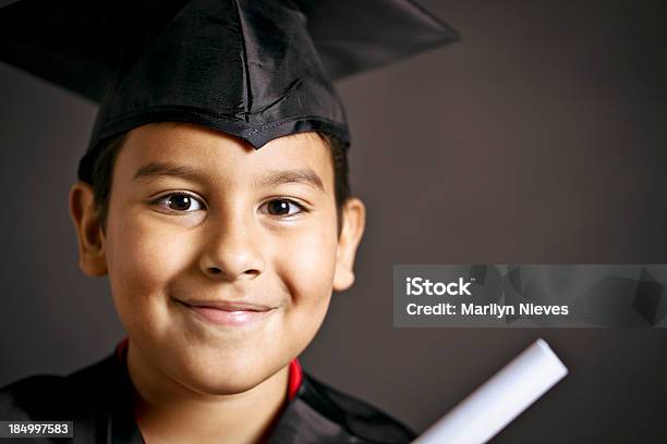 Smiling Young Graduate Stock Photo - Download Image Now - Boys, Child, Graduation