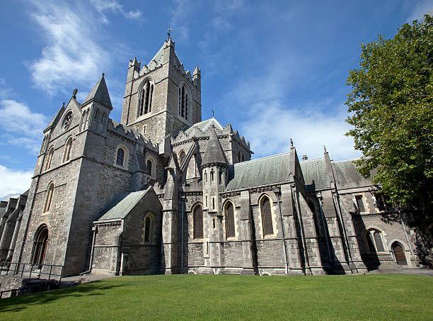 catedral de la santísima trinidad de dublín, irlanda - dublin ireland place of worship church travel destinations fotografías e imágenes de stock