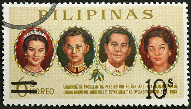 istock royalty and president on a Philippine stamp 184997998