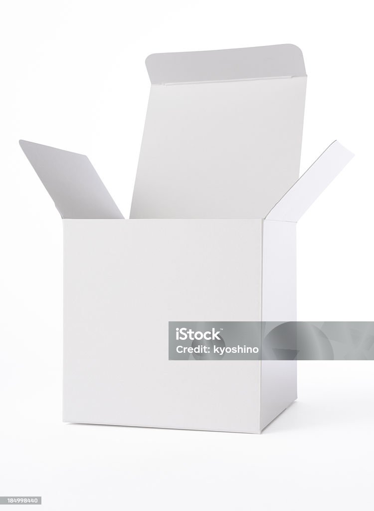 絶縁ショットを白背景の上に空白のボックス - 箱のロイヤリティフリーストックフォト