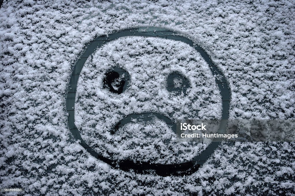 Triste cara de Inverno - Royalty-free Desordem afetiva sazonal Foto de stock
