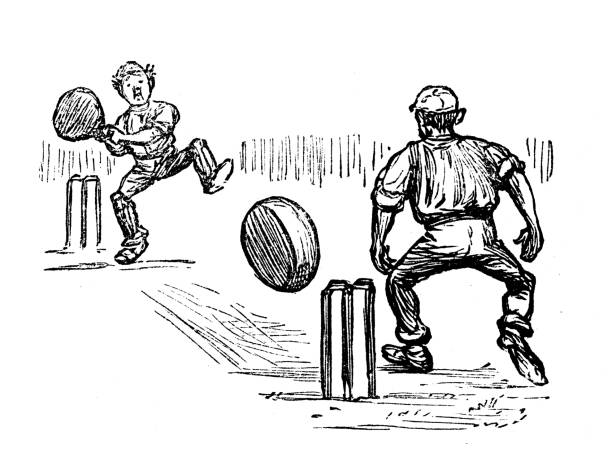 British satire caricature comic cartoon illustration British satire caricature comic cartoon illustration cricket team stock illustrations