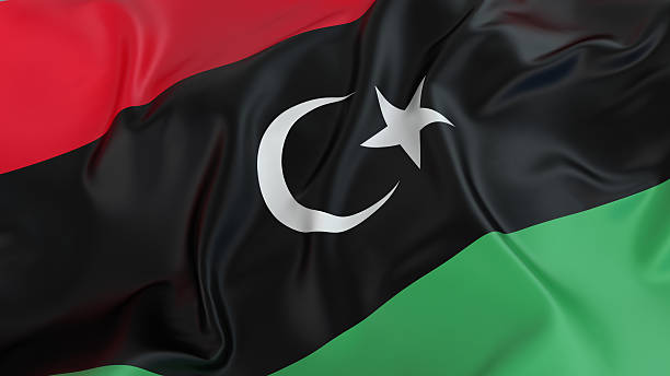 flaga libii - libyan flag zdjęcia i obrazy z banku zdjęć