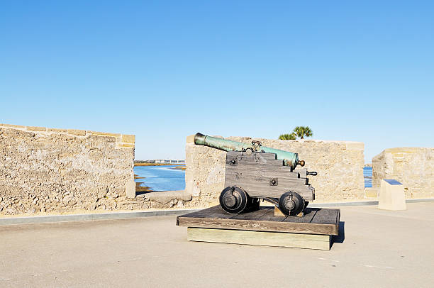 istock Historic Spanish Castillo de San Marcos Cannon Saint Augustine Florida 185000551