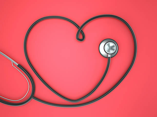 Health care concept Stethoscope cord  forming a heart shape. Healthcare concept.Similar images: health symbols/metaphors stock pictures, royalty-free photos & images