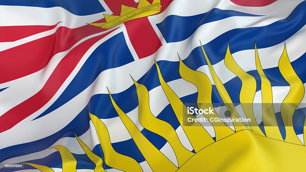 Bandeira da Colúmbia Britânica - Foto de stock de Colúmbia Britânica royalty-free