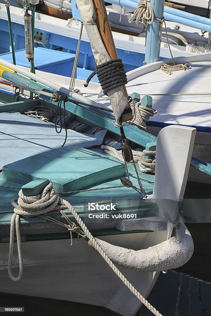 Hölzerne Boote im Hafen - Lizenzfrei Adriatisches Meer Stock-Foto