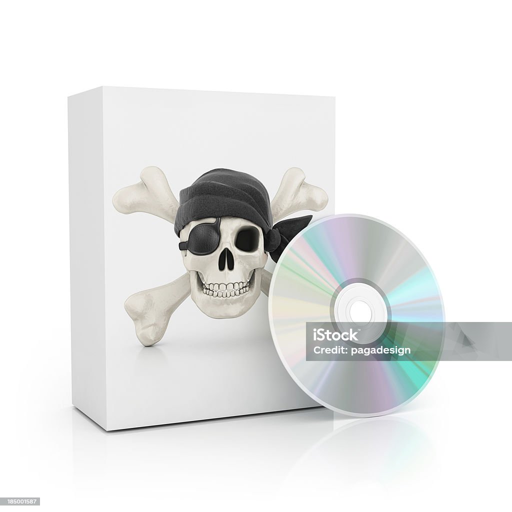 A pirataria software - Foto de stock de CD royalty-free