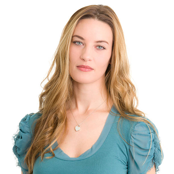 Bored Woman Staring at Camera