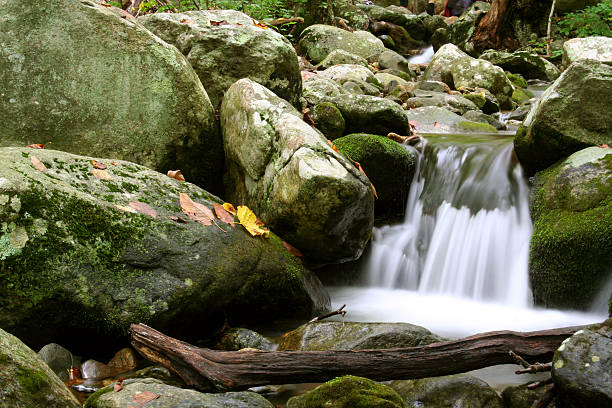 Waterfall in Shenandoah National Park stock photo