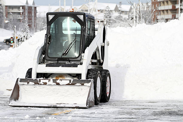 neve aratro - snow remover foto e immagini stock