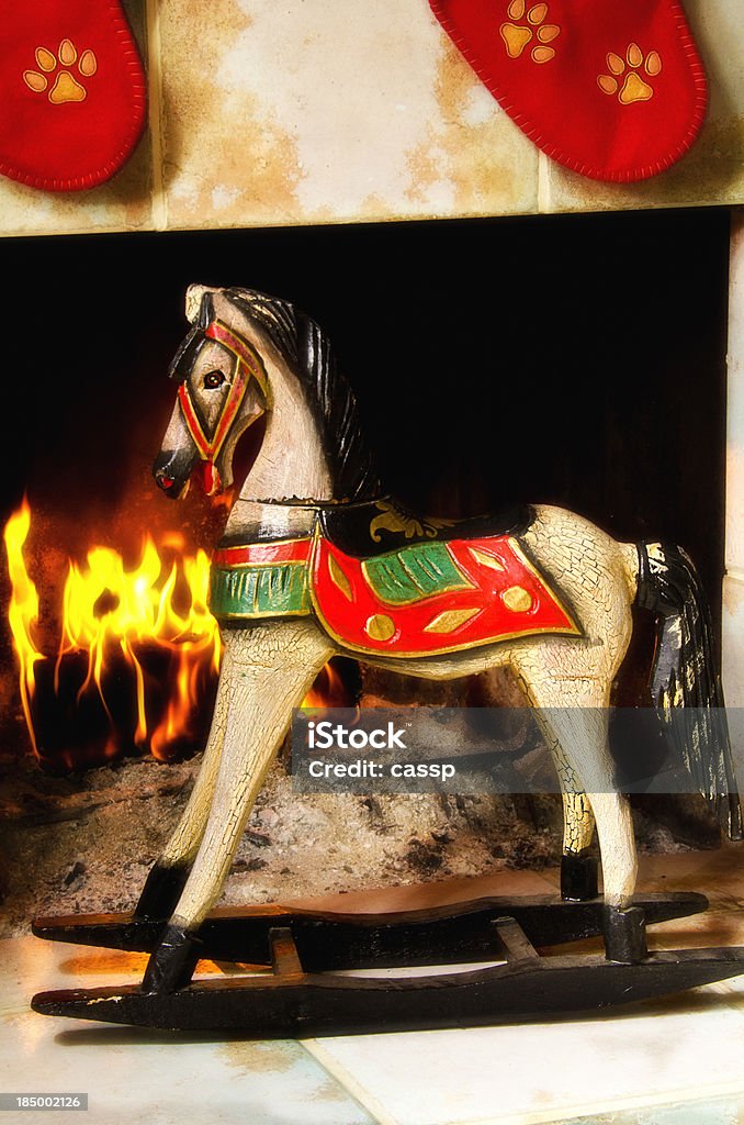Игрушечный конь-качалка - Стоковые фото Без людей роялти-фри