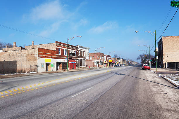 istock Cottage Grove Avenue in Chatham, Chicago. 185002283