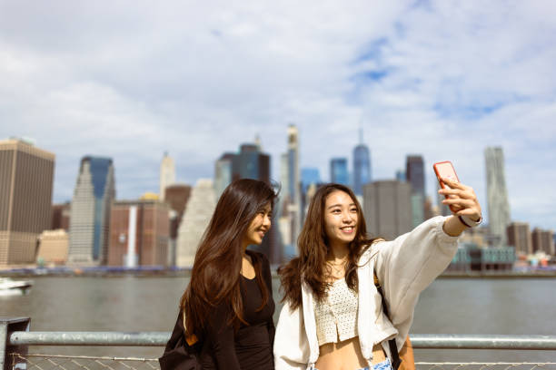 istock Chinese girls exploring NYC 1850024681
