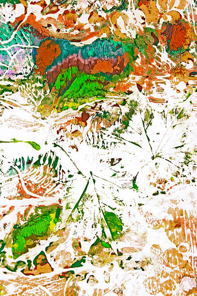 istock Oil-painted foliage 185002858