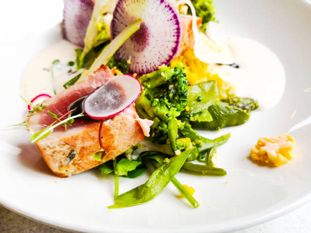 istock Fine dining cuisine - french dish on the table 1850029988
