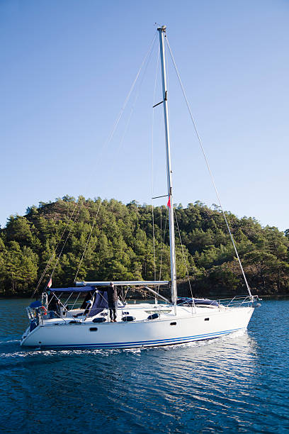 istock Sailboat on Mediterranesn Sea 185003084