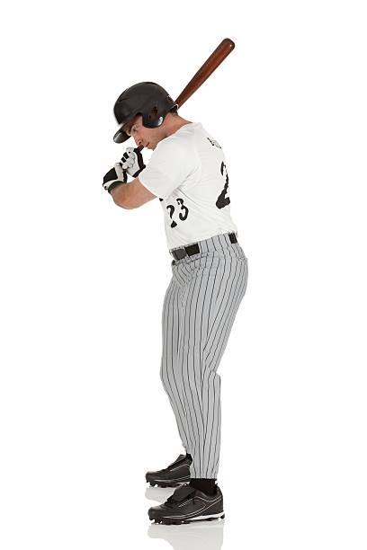istock Profile of a baseball player 185003185