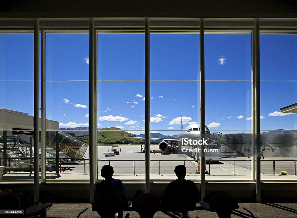 Wartet Flug am Flughafen hall - Lizenzfrei Flughafen Stock-Foto