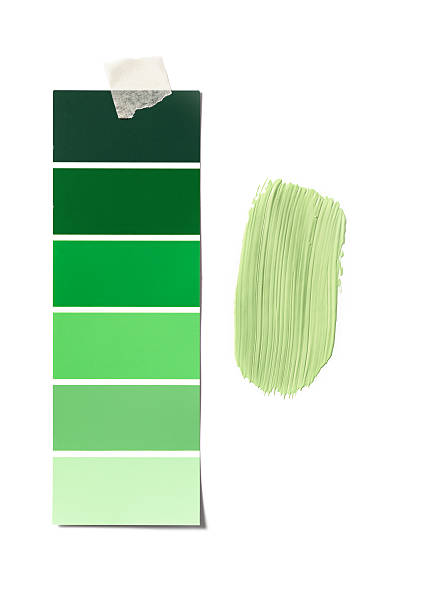 green colour sample stock photo