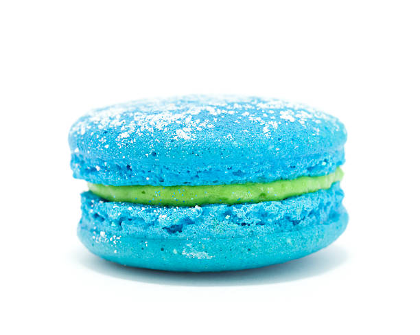 Blue Macaron stock photo