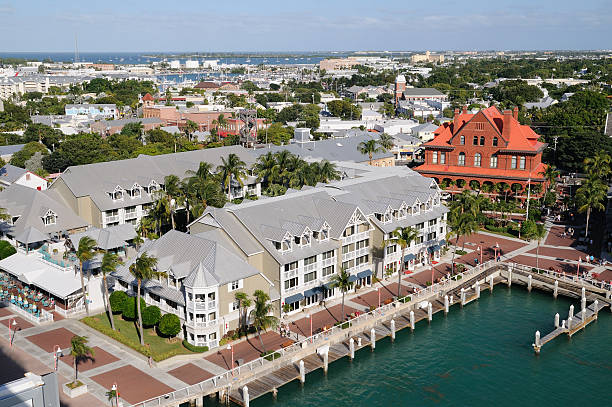 istock Key West - aerial view at the pier 185003448