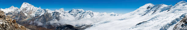 istock Mountain summits glacier peak panorama Himalayas 185003491