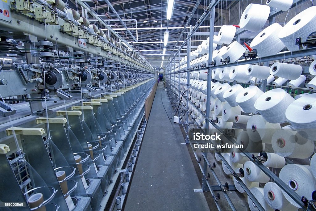Industria textil - Foto de stock de Fábrica libre de derechos