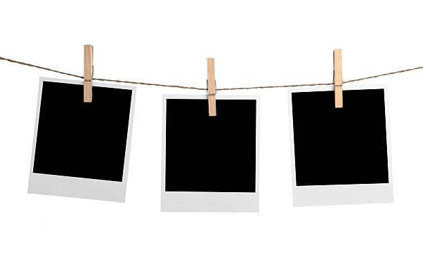 istock Photo frame hanging in rope cord 185004276