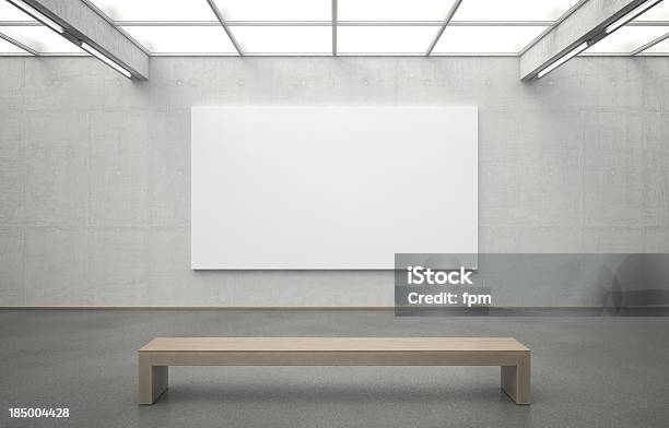Museum With Image Stock Photo - Download Image Now - Art Museum, Museum, Bench