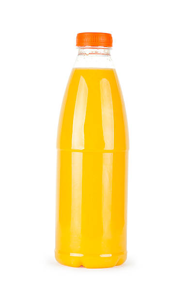 Bottle fresh pressed orange juice "close up of a bottle direct pressed bio orange juice, isolated on white, a clipping path is also includet" great ape photos stock pictures, royalty-free photos & images