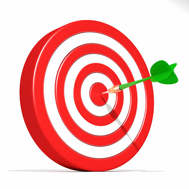 dart 被買収側の成功 - determination expertise target bulls eye ストックフォトと画像