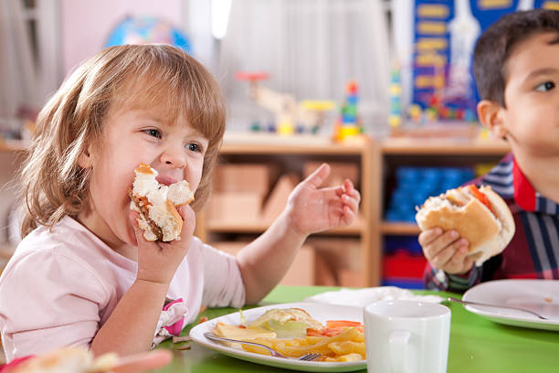 istock Hamburger and Preschooler 185004650