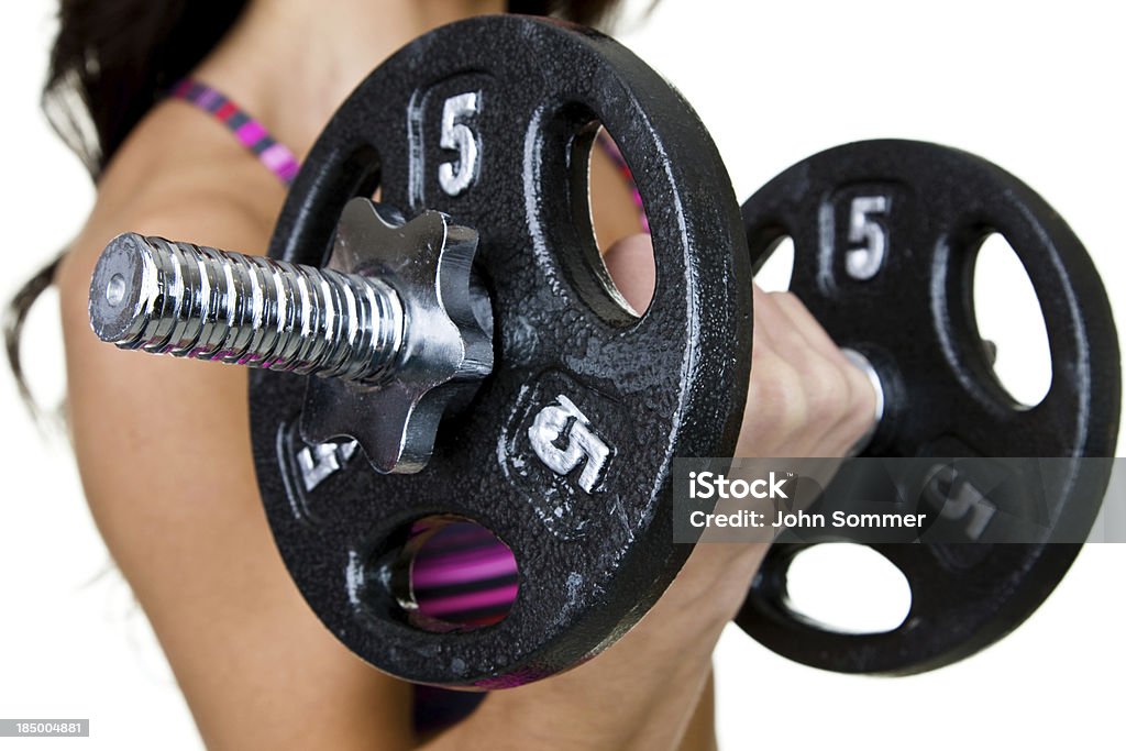 Weibliche Gewicht lifter - Lizenzfrei Aktiver Lebensstil Stock-Foto